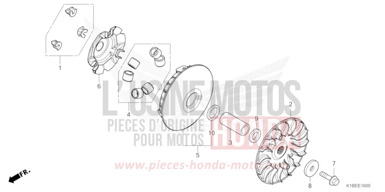 DRIVE FACE for Forza 350 PEARL FALCON GRAY (NHC61) from 2024
